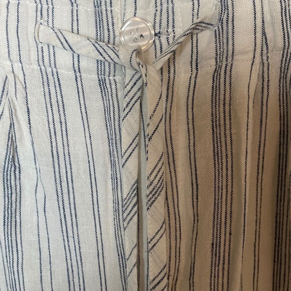 NWT Thread & Supply linen blend striped drawstring pants - Picture 5 of 7